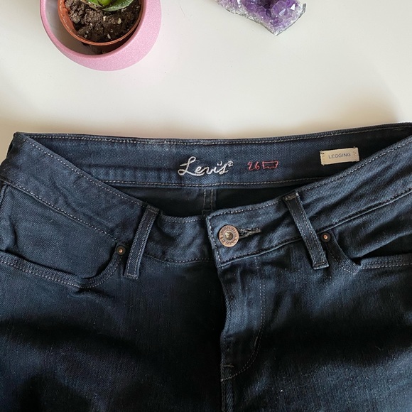 Levi Legging Jeans Dark Navy Blue - jeggings - Picture 2 of 8